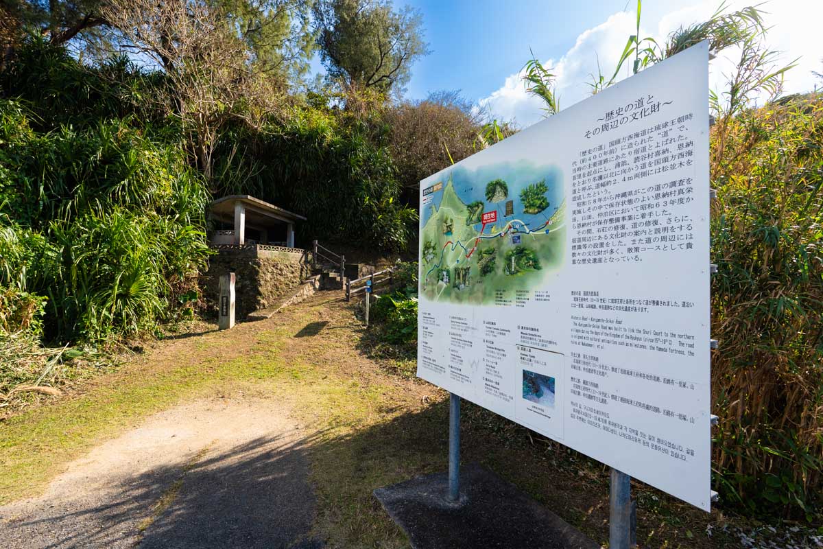 目印の歴史の道・案内図